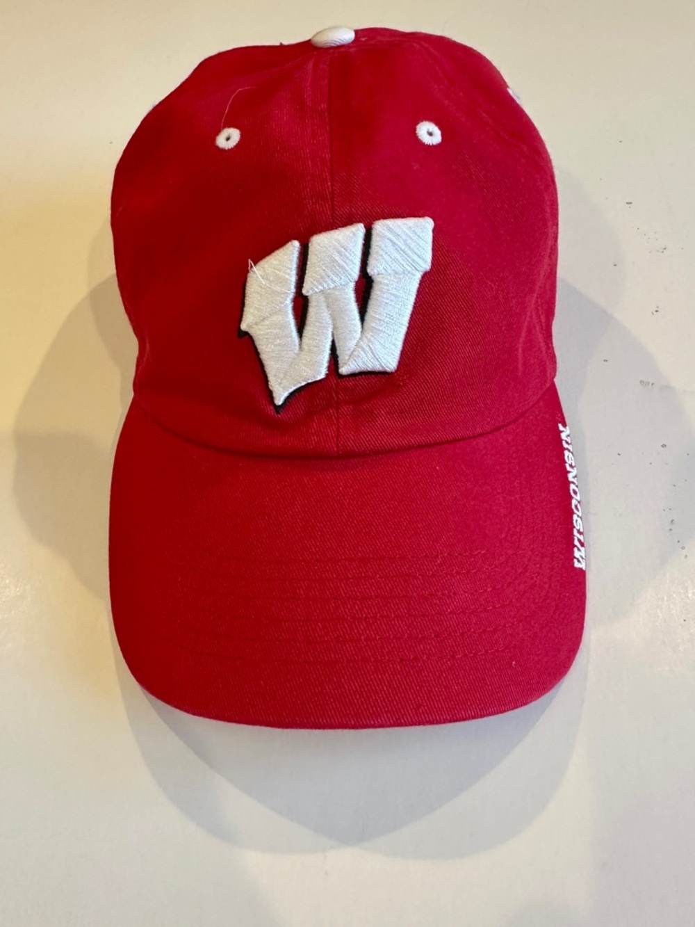 Men's Red Wisconsin Badgers Adjustable Hat